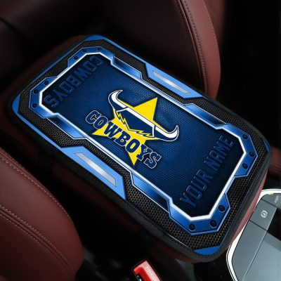 NRL Car Armrest Pad Custom Name Gifts For Fans - Limited Edition
