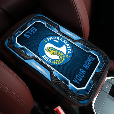 NRL Car Armrest Pad Custom Name Gifts For Fans - Limited Edition