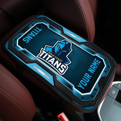NRL Car Armrest Pad Custom Name Gifts For Fans - Limited Edition