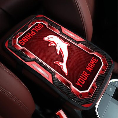 NRL Car Armrest Pad Custom Name Gifts For Fans - Limited Edition