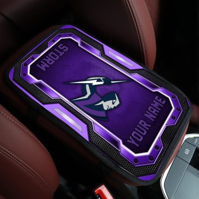 NRL Car Armrest Pad Custom Name Gifts For Fans - Limited Edition
