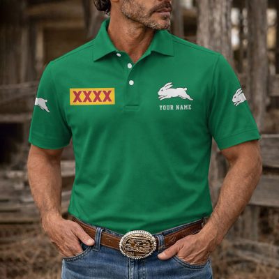 NRL Mix XXXX Gold Beer Men Polo Shirt Custom Any Name Gifts 10