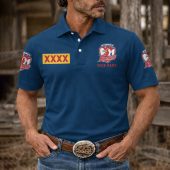 NRL Mix XXXX Gold Beer Men Polo Shirt Custom Any Name Gifts 12