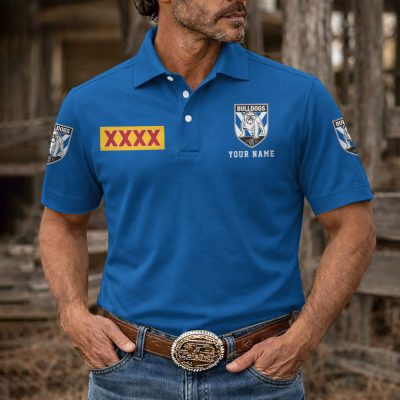 NRL Mix XXXX Gold Beer Men Polo Shirt Custom Any Name Gifts 02