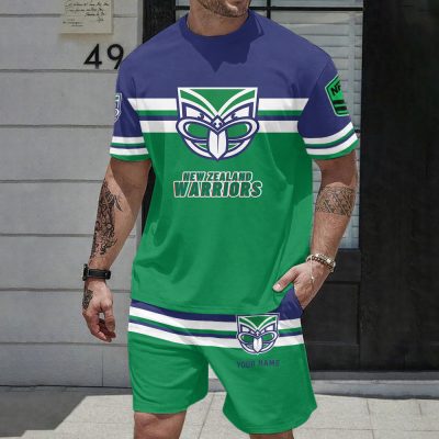 NRL T-shirt And Shorts Set Custom Name Gifts For Fans - Limited Editio