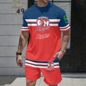 NRL T-shirt And Shorts Set Custom Name Gifts For Fans - Limited Editio