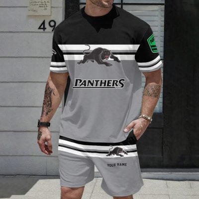 NRL T-shirt And Shorts Set Custom Name Gifts For Fans - Limited Editio