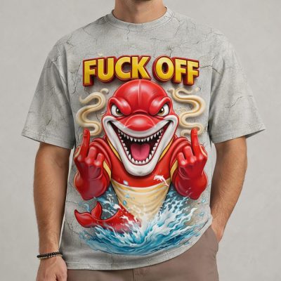NRL Funny Mascot Hand Sign Fuckoff Tshirt Gifts 11