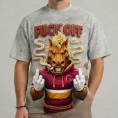 NRL Funny Mascot Hand Sign Fuckoff Tshirt Gifts 10