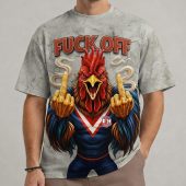 NRL Funny Mascot Hand Sign Fuckoff Tshirt Gifts 05