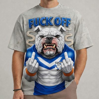 NRL Funny Mascot Hand Sign Fuckoff Tshirt Gifts 14