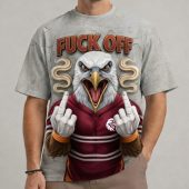 NRL Funny Mascot Hand Sign Fuckoff Tshirt Gifts 06