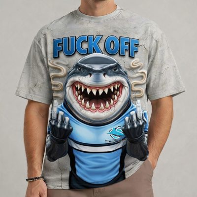 NRL Funny Mascot Hand Sign Fuckoff Tshirt Gifts 07