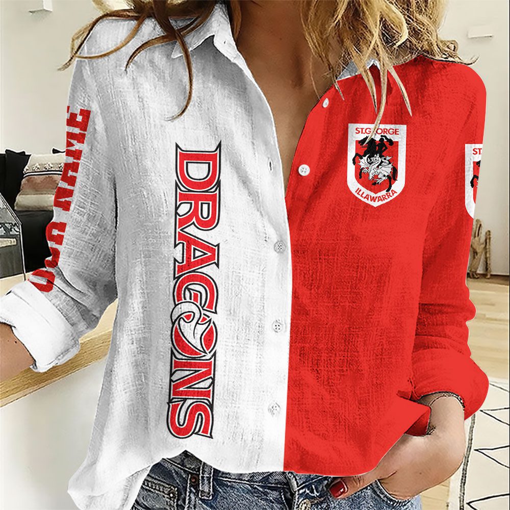 NRL Women Long Sleeved Button Shirt Custom Name Gifts For Fans - Limit NRL Women Long Sleeved Button Shirt Custom Name Gifts For Fans - Limit