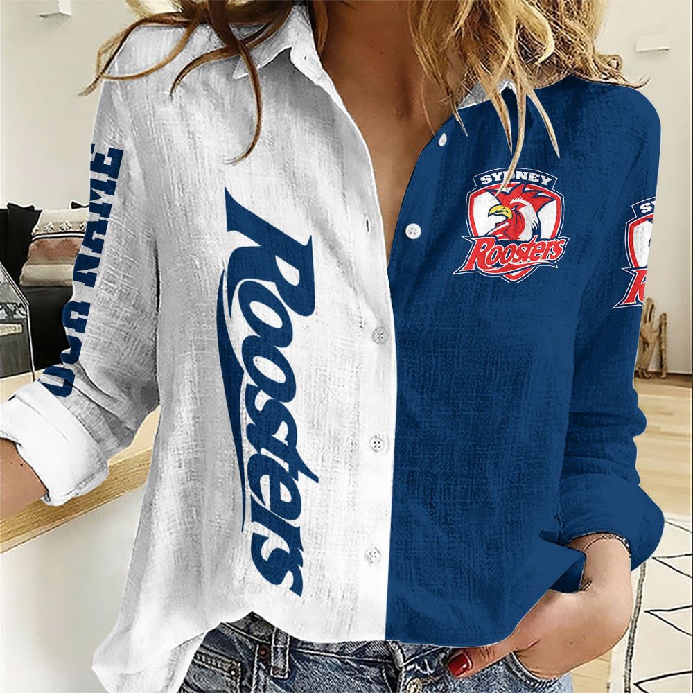 NRL Women Long Sleeved Button Shirt Custom Name Gifts For Fans - Limit NRL Women Long Sleeved Button Shirt Custom Name Gifts For Fans - Limit
