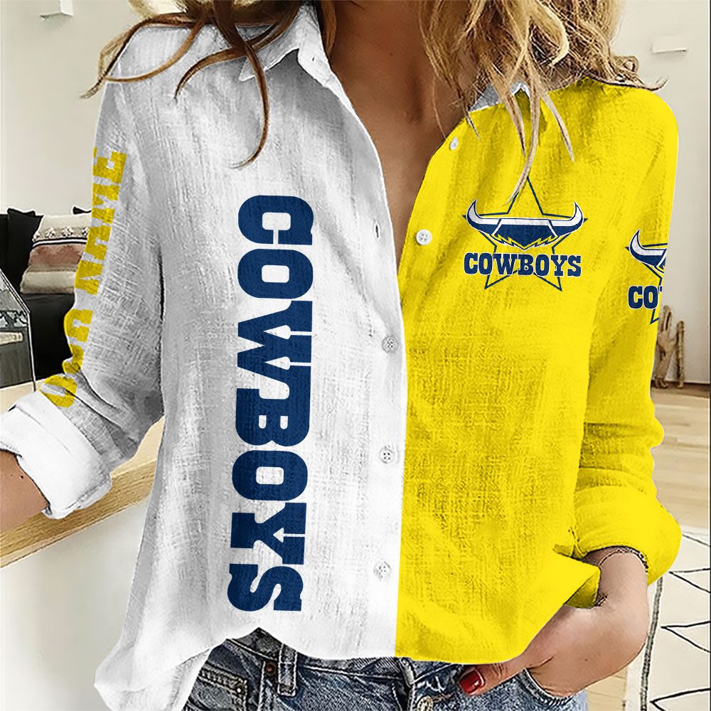 NRL Women Long Sleeved Button Shirt Custom Name Gifts For Fans - Limit NRL Women Long Sleeved Button Shirt Custom Name Gifts For Fans - Limit