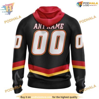 2023 Black Alternate Kits NHL Calgary Flames Hoodie 3D Sweatshirt
