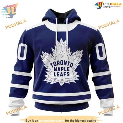 2023 Reverse Retro Toronto Maple Leafs Hoodie, Custom NHL 3D Apparel