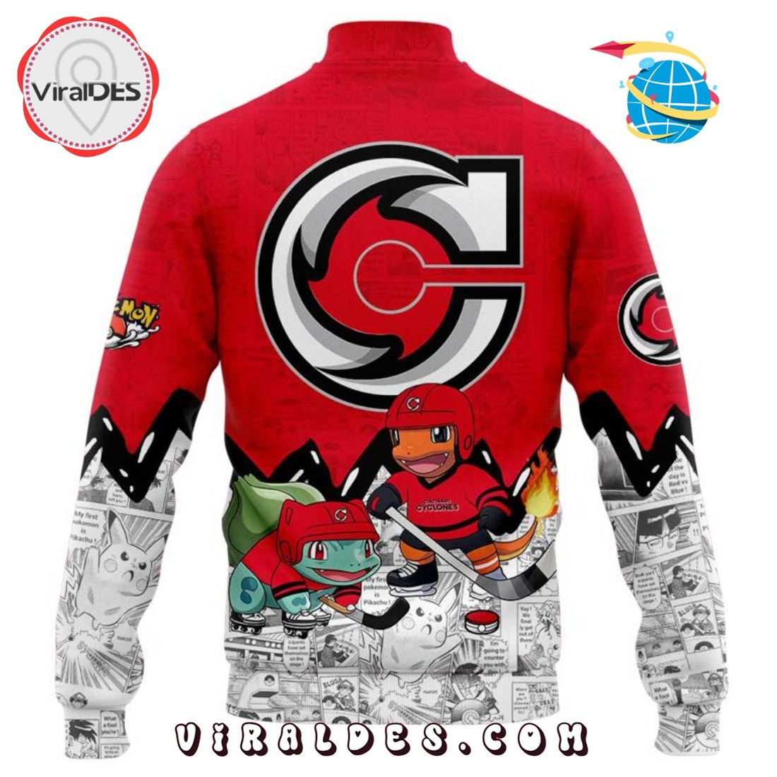 2025 Cincinnati Cyclones x Pok?mon New Baseball Jacket 2025 Cincinnati Cyclones x Pok?mon New Baseball Jacket