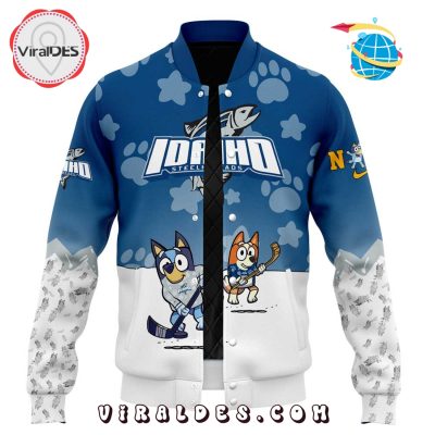2025 Idaho Steelheads x Bluey and Bingo Baseball Jacket