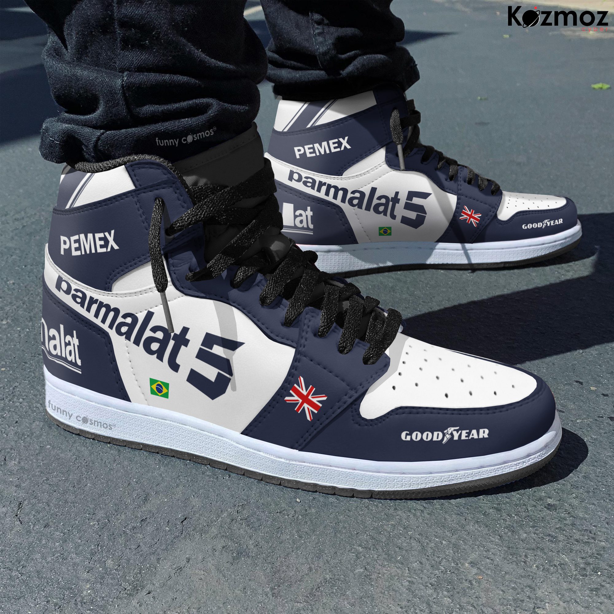 Brabham Racing Nelson Piquet Custom Shoes Brabham Ford BT49 Livery 1981 Racing Shoes Brabham Racing Nelson Piquet Custom Shoes Brabham Ford BT49 Livery 1981 Racing Shoes