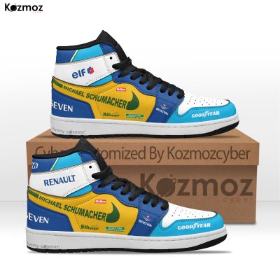 Benetton Michael Schumacher Custom Shoes B195 Livery 1995 Racing Shoes