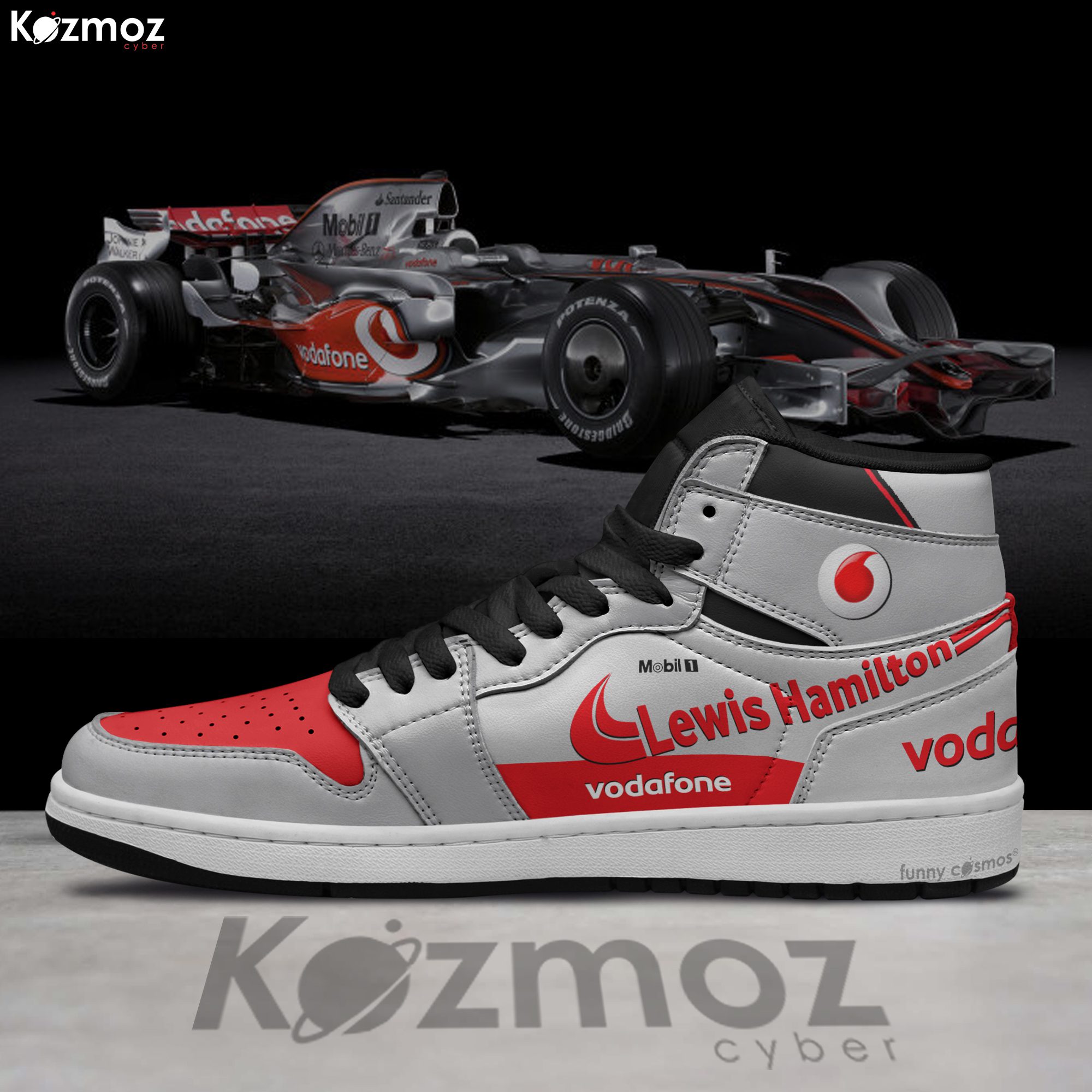 McLaren Lewis Hamilton Custom Shoes Livery 2008 Livery MP4-23 Racing Shoes McLaren Lewis Hamilton Custom Shoes Livery 2008 Livery MP4-23 Racing Shoes