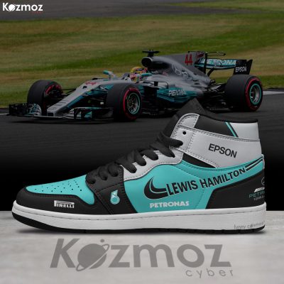 AMG Petronas Lewis Hamilton Custom Shoes W05 Livery 2014 Racing Shoes