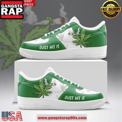420 Just Hit It Awesome Limited Air Force 1 Running Sneakers Shoes