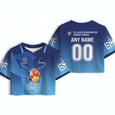 Penrith Panthers NRL AOP Mesh Football Crop Top 2026 Jersey  Personalized name and number