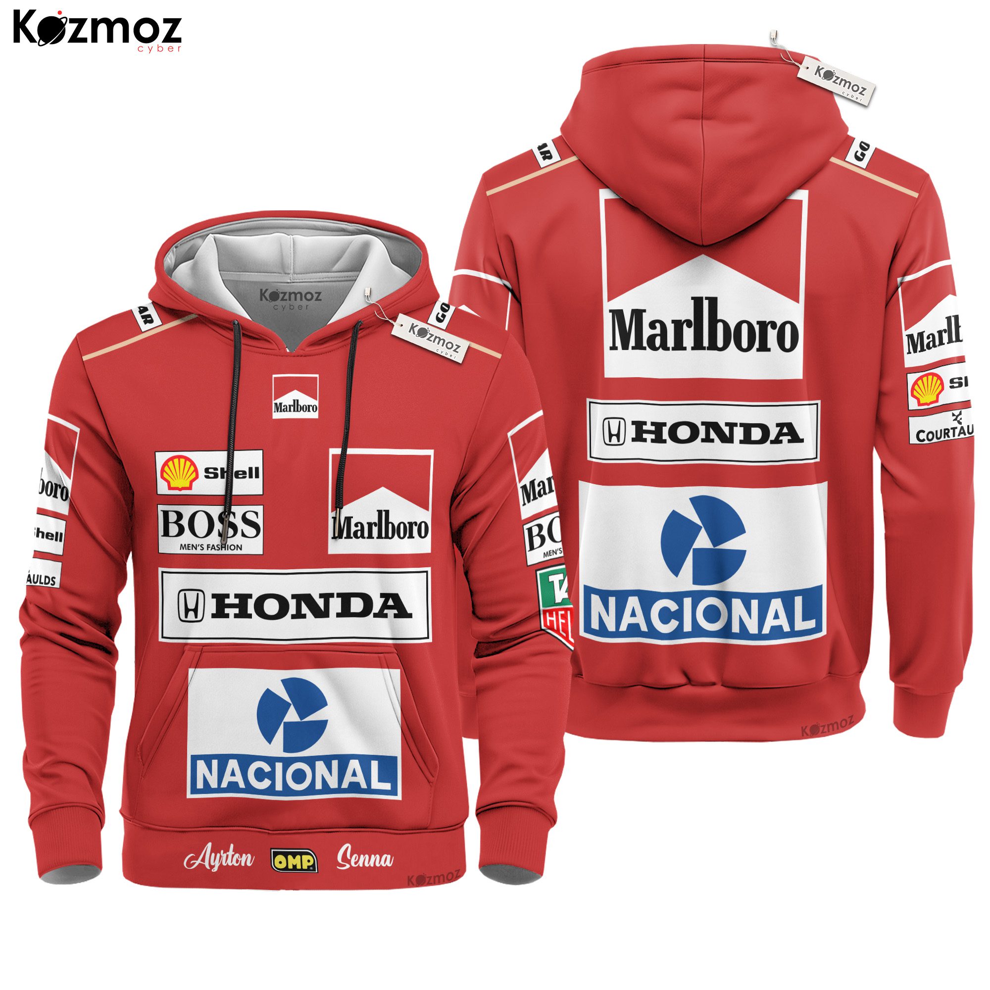 Ayrton Senna Hoodie Mclaren Grand Prix Sweater Tag Heuer, Nacional, Omp, Boss Men'S Fashion, Marlboro, Honda, Shell Personalized Hoodie Ayrton Senna Hoodie Mclaren Grand Prix Sweater Tag Heuer, Nacional, Omp, Boss Men'S Fashion, Marlboro, Honda, Shell Personalized Hoodie