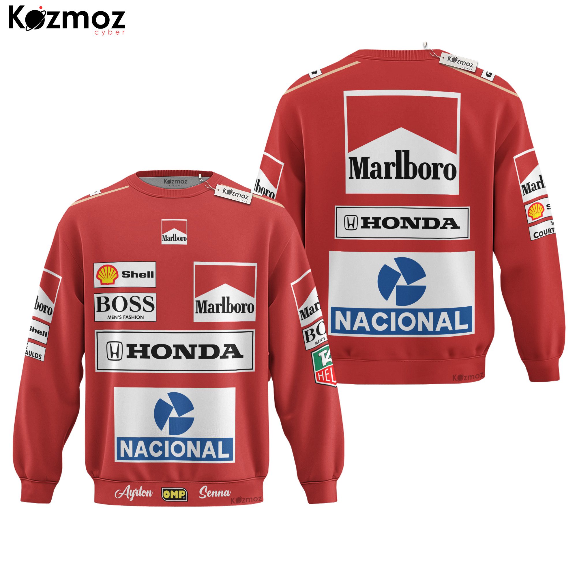 Ayrton Senna Hoodie Mclaren Grand Prix Sweater Tag Heuer, Nacional, Omp, Boss Men'S Fashion, Marlboro, Honda, Shell Personalized Hoodie Ayrton Senna Hoodie Mclaren Grand Prix Sweater Tag Heuer, Nacional, Omp, Boss Men'S Fashion, Marlboro, Honda, Shell Personalized Hoodie