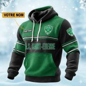 AS Saint-?tienne Personalized waffle knit hoodie