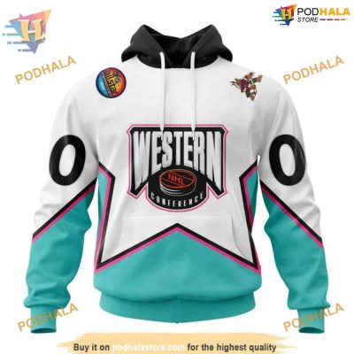 All-Star Western Conference 2023 NHL Arizona Coyotes Hoodie 3D, Personalized Arizona Coyotes