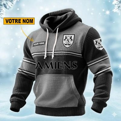 Amiens SC Personalized waffle knit hoodie