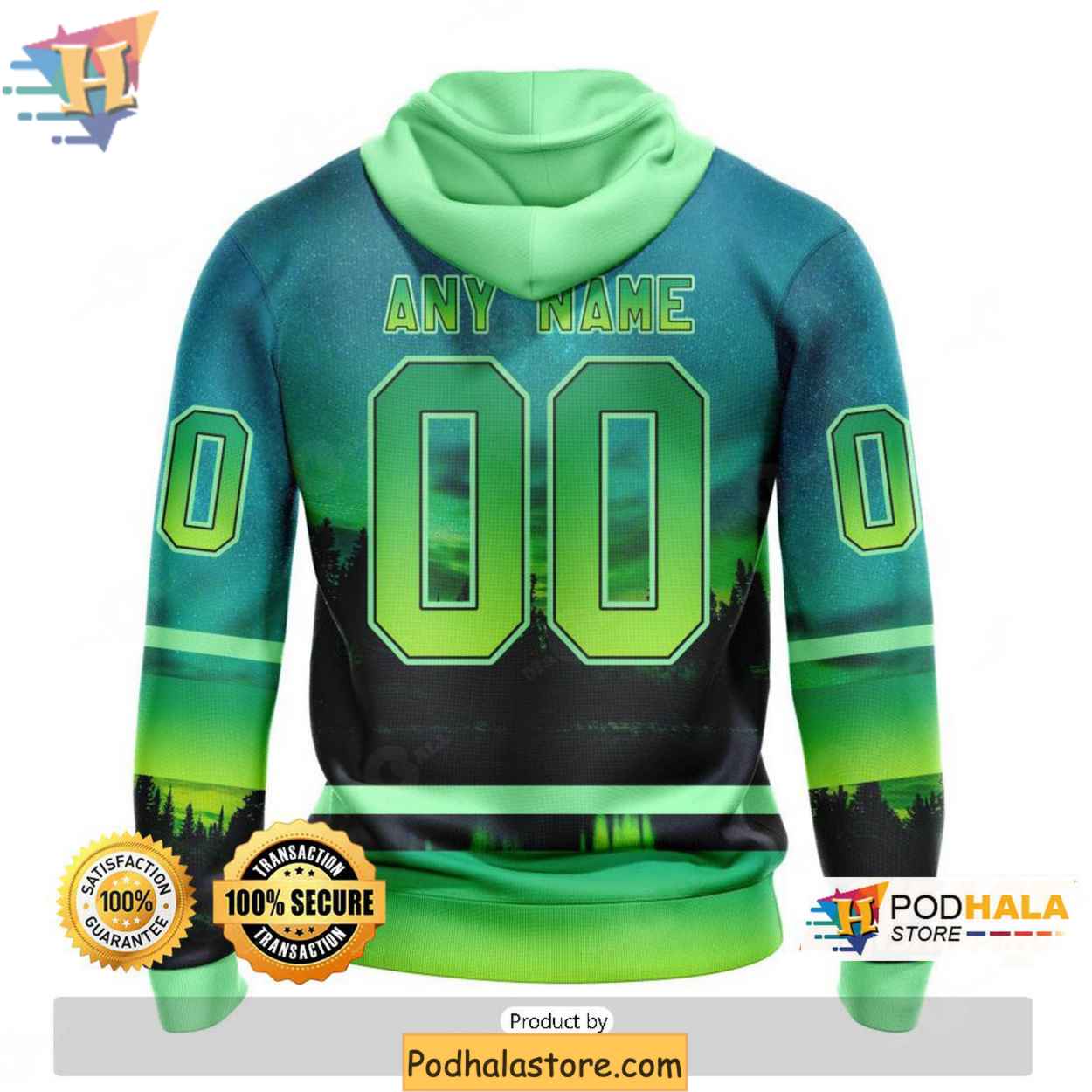 Anaheim Ducks 3D Hoodie Northern Lights Custom Design NHL Team Pride Anaheim Ducks 3D Hoodie Northern Lights Custom Design NHL Team Pride