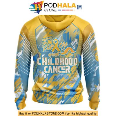 Anaheim Ducks 3D Hoodie for Childhood Cancer Awareness Show Your Support