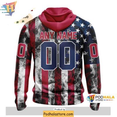 Anaheim Ducks American Flag 3D Hoodie Customizable Independence Design
