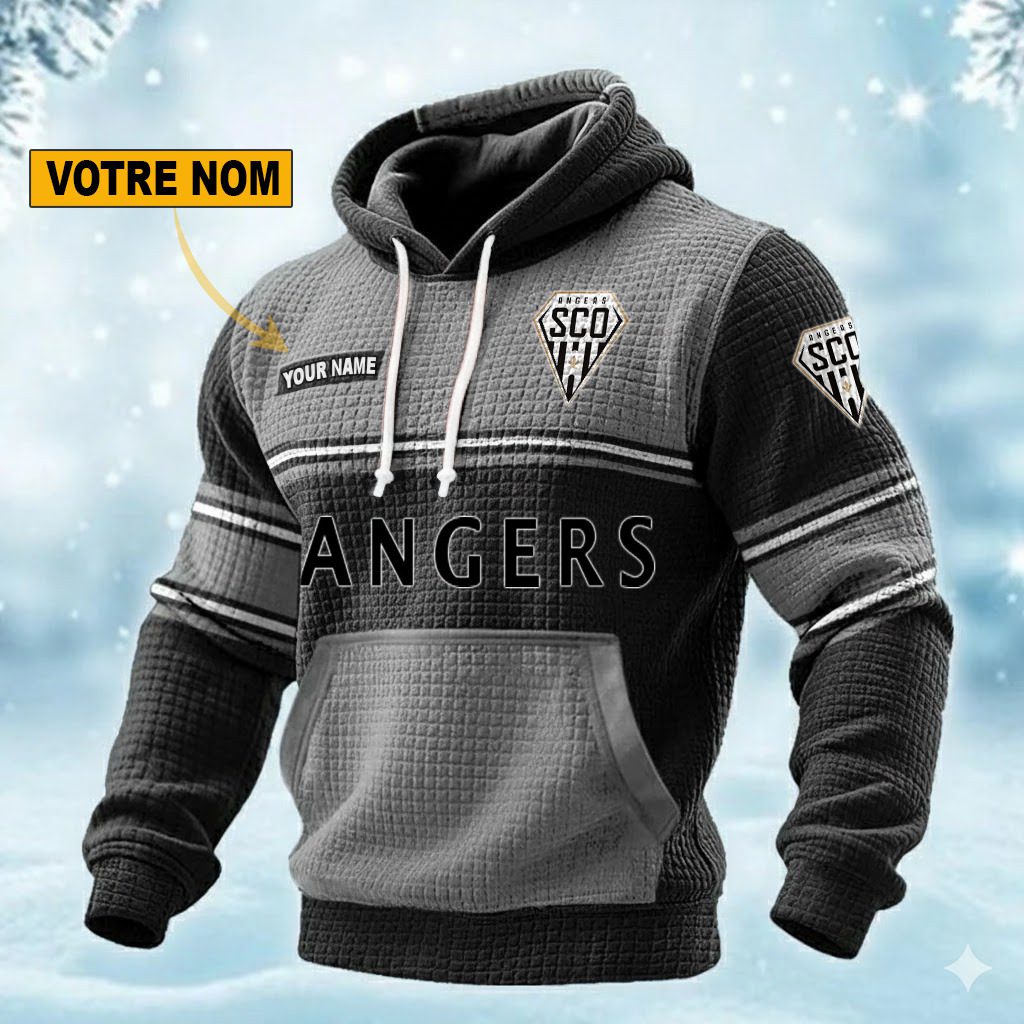 Angers SCO Personalized waffle knit hoodie Angers SCO Personalized waffle knit hoodie