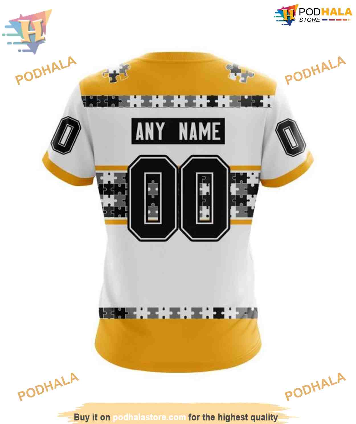 Autism Awareness Custom Name NHL Boston Bruins Hoodie 3D, Supportive Apparel Autism Awareness Custom Name NHL Boston Bruins Hoodie 3D, Supportive Apparel