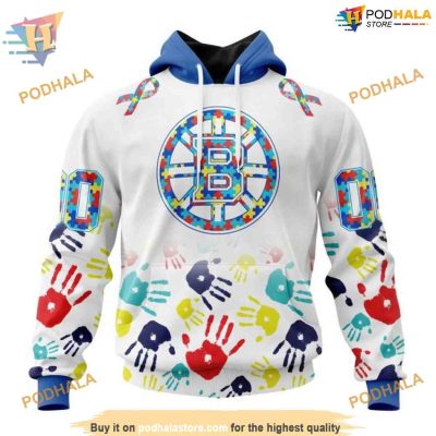 Autism Awareness Special Design NHL Boston Bruins Hoodie 3D, Inclusive Apparel