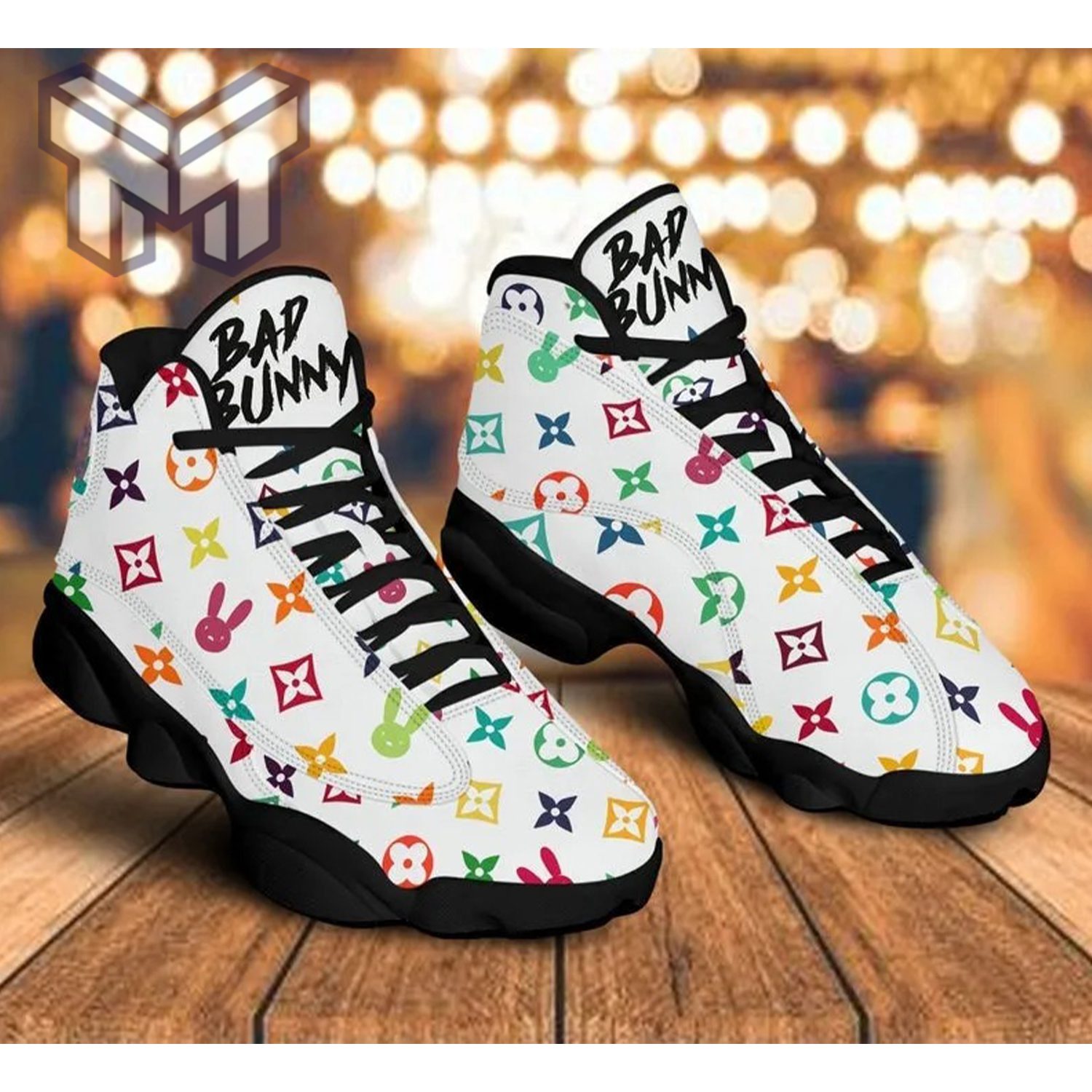 Bad Bunny LV Air Jordan 13 Sneaker Shoes Bad Bunny LV Air Jordan 13 Sneaker Shoes
