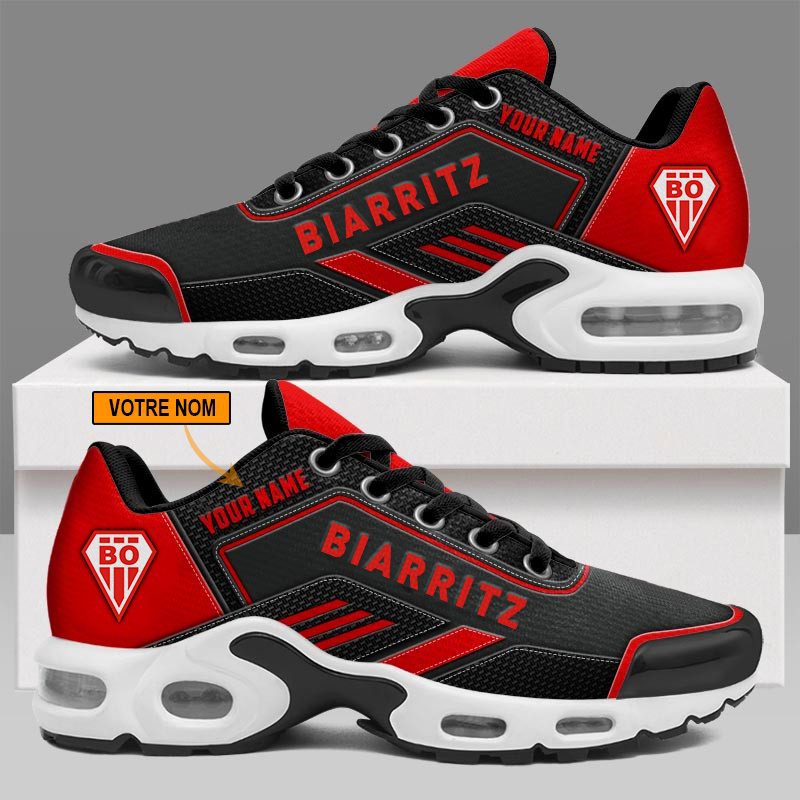 Biarritz Olympique PB - Chaussures Air Max Plus Nouveau style avec nom personnalis? Biarritz Olympique PB - Chaussures Air Max Plus Nouveau style avec nom personnalis?