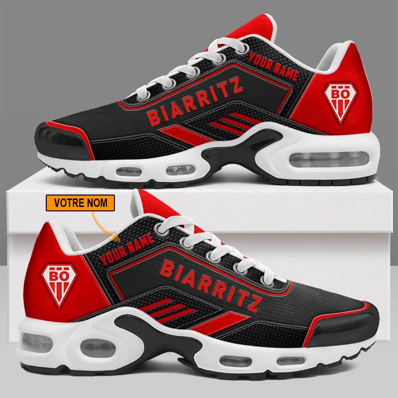 Biarritz Olympique PB - Chaussures Air Max Plus Nouveau style avec nom personnalis? Biarritz Olympique PB - Chaussures Air Max Plus Nouveau style avec nom personnalis?