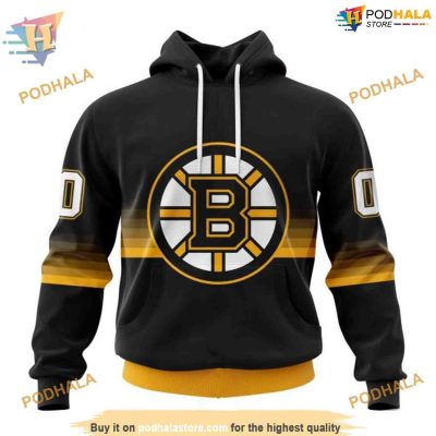 Black and Gradient Special NHL Boston Bruins Hoodie 3D, Distinctive Apparel