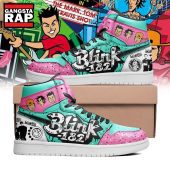 Blink-182 The Mark Tom And Travis Show Graphics Design Air Jordan 1 Hightop Shoes