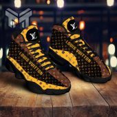 Brown Yellow Louis Vuitton Air Jordan 13 Sneakers Shoes