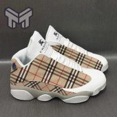 Burberry White Air Jordan 13 Sneakers Shoes Hot 2023