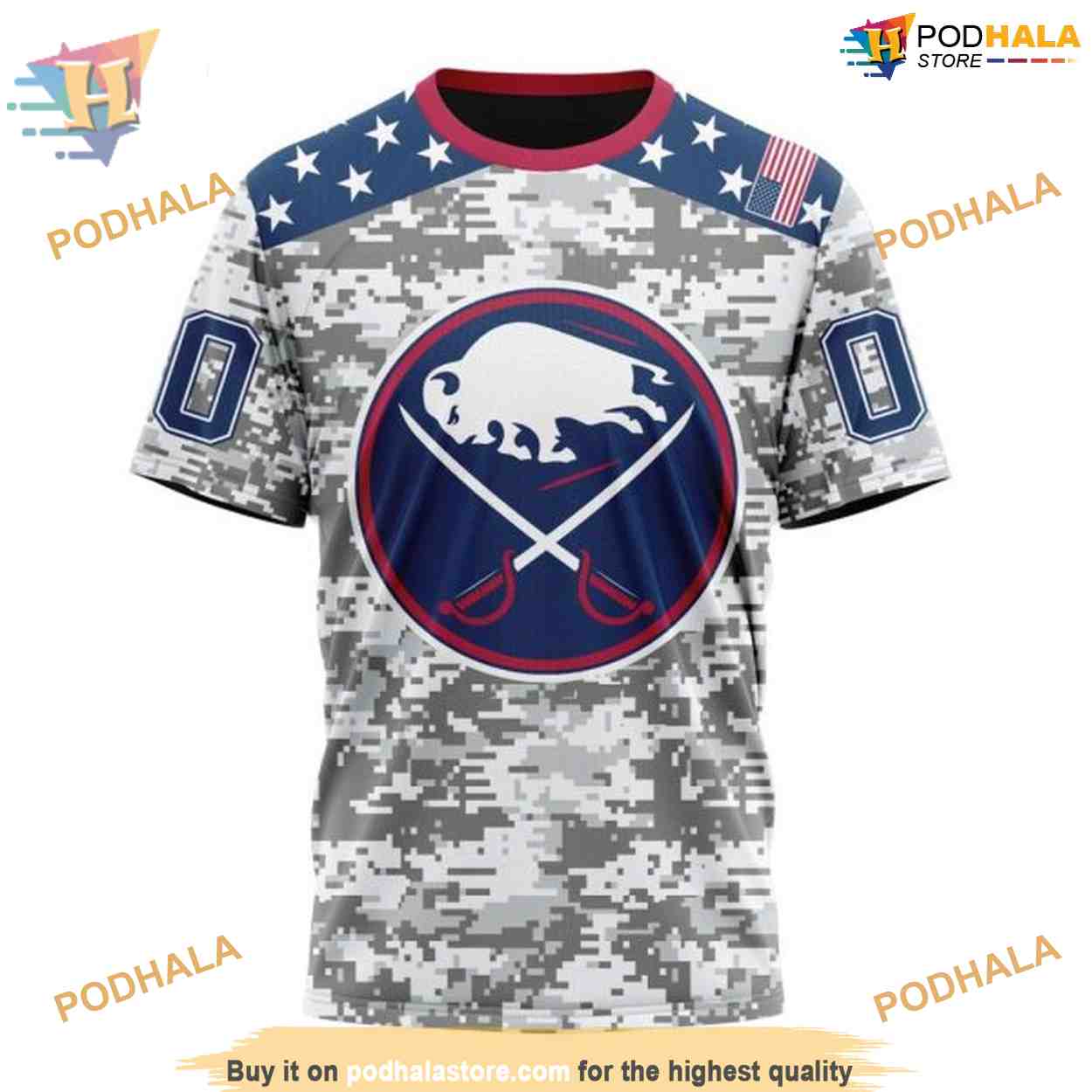 Camo Veterans Day Design NHL Buffalo Sabres 3D Hoodie Special Edition Camo Veterans Day Design NHL Buffalo Sabres 3D Hoodie Special Edition