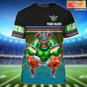 Canberra Raiders The Green Machine Nrl Personalized Name 3d T Shirt - demo10